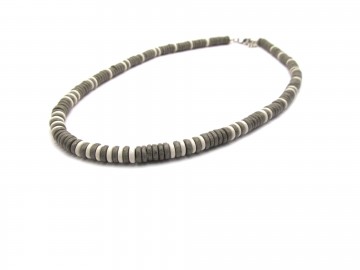 Heren ketting grey metalic