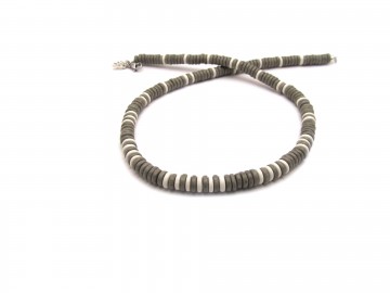 Heren ketting grey metalic