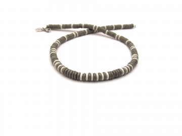 Heren ketting grey metalic