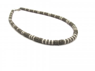 Heren ketting grey metalic