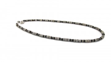 kinder ketting grijze schelp