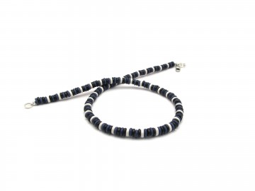 Heren ketting jeansblue