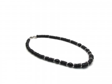 Heren ketting rvs black
