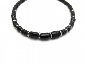 Heren ketting rvs black