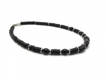Heren ketting rvs black