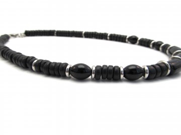 Heren ketting rvs black