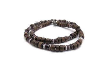 Heren ketting woody purple