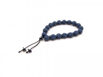 Herenarmband lava blauw