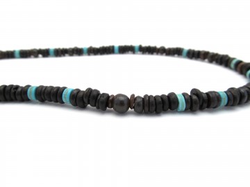 Herenketting turquoise brown