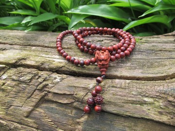 Mala ketting red sandelwood