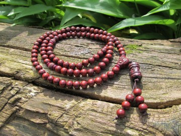Mala rode sandelwood chinese ohm tube