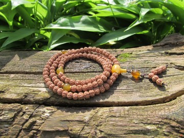 Meditatie Rudraksha mala jade