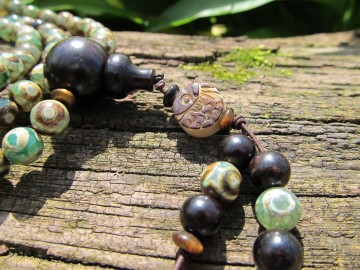 Mala groene tibetaanse dzi