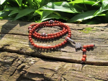 Mala ketting rode jaspis