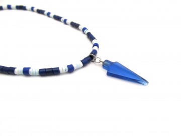 Jongensketting  kobalt arrow