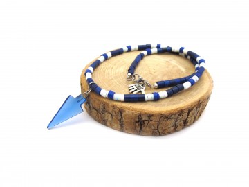 Jongensketting  kobalt arrow