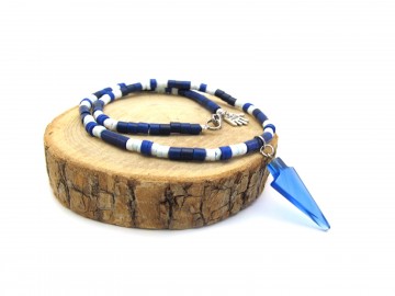 Jongensketting  kobalt arrow