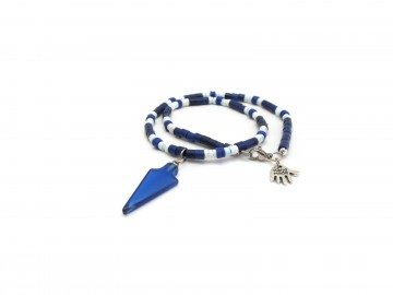 Jongensketting  kobalt arrow