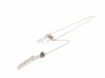 Ketting bergkristal lang