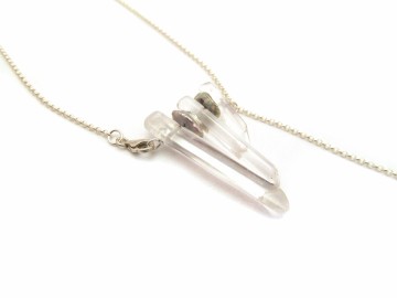 Ketting bergkristal lang