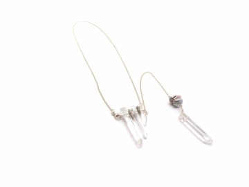 Ketting bergkristal lang