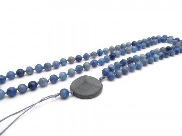 Ketting blauwe quartz