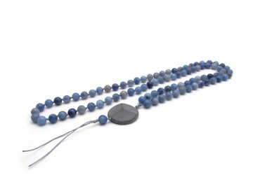 Ketting blauwe quartz