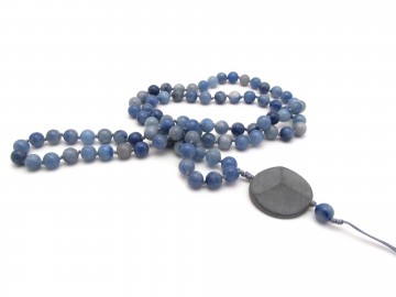 Ketting blauwe quartz