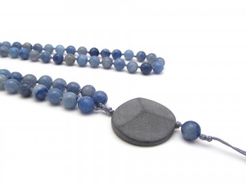 Ketting blauwe quartz