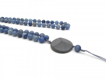 Ketting blauwe quartz