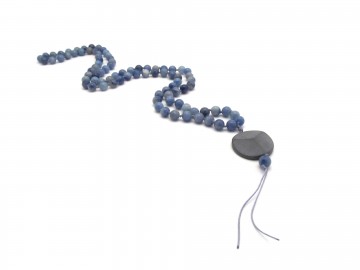 Ketting blauwe quartz