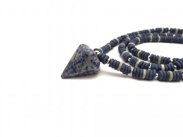 Ketting blue vein quartz
