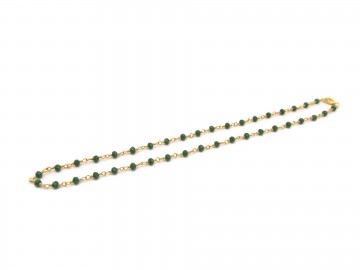 Ketting edelsteen groene jade emerald