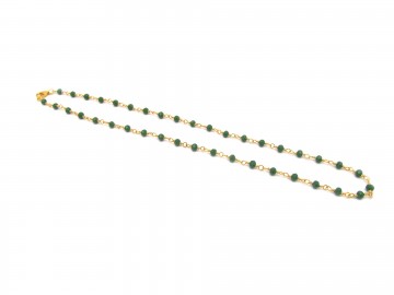 Ketting edelsteen groene jade emerald