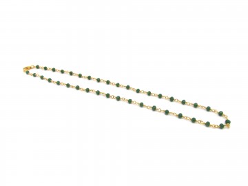 Ketting edelsteen groene jade emerald