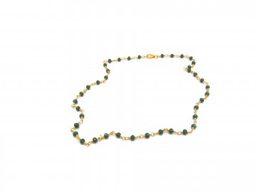 Ketting edelsteen groene jade emerald