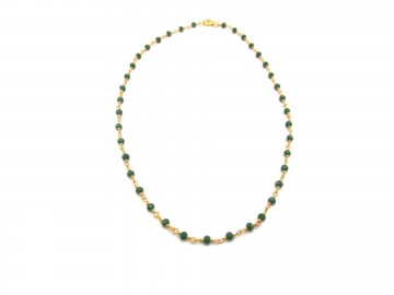 Ketting edelsteen groene jade emerald