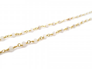 Ketting edelsteen witte chalcedoon6 1