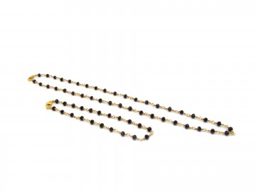 Ketting edelsteen zwarte spinel
