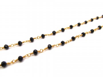 Ketting edelsteen zwarte spinel