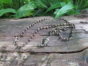 Ketting ganesha brons bosfoto