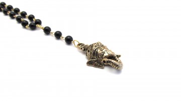 Ketting ganesha onyx