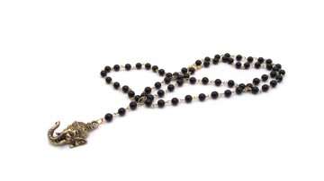 Ketting ganesha onyx