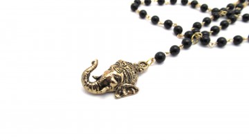 Ketting ganesha onyx