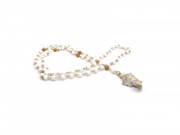 Ketting ganesha witte onyx edelsteen