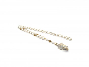 Ketting ganesha witte onyx edelsteen