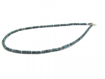 Ketting greenstone Edelsteen