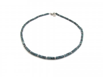 Ketting greenstone Edelsteen