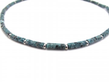 Ketting greenstone Edelsteen