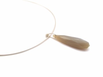 Ketting grey chaldony